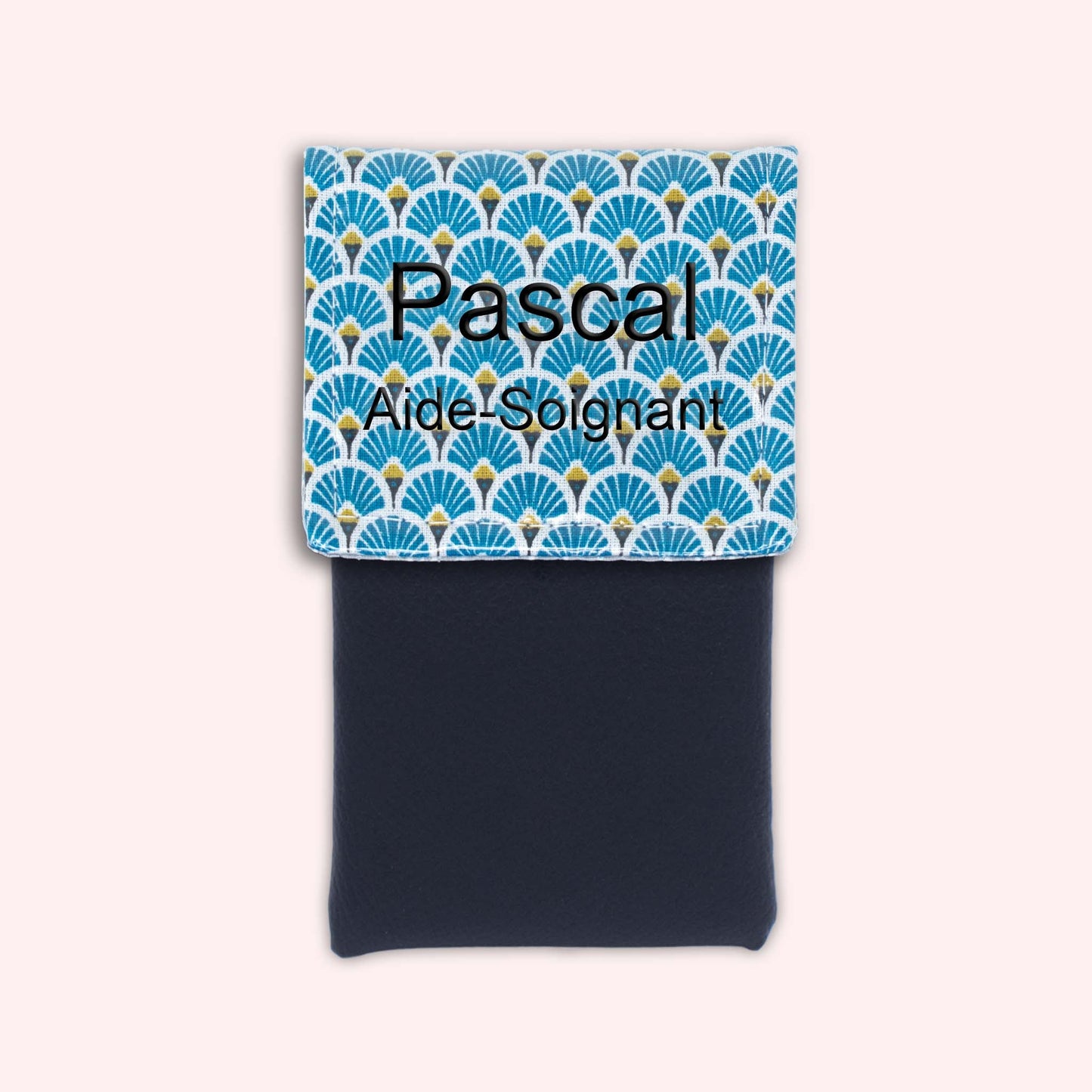 Royal Blue Art Deco Magnetic Pouch