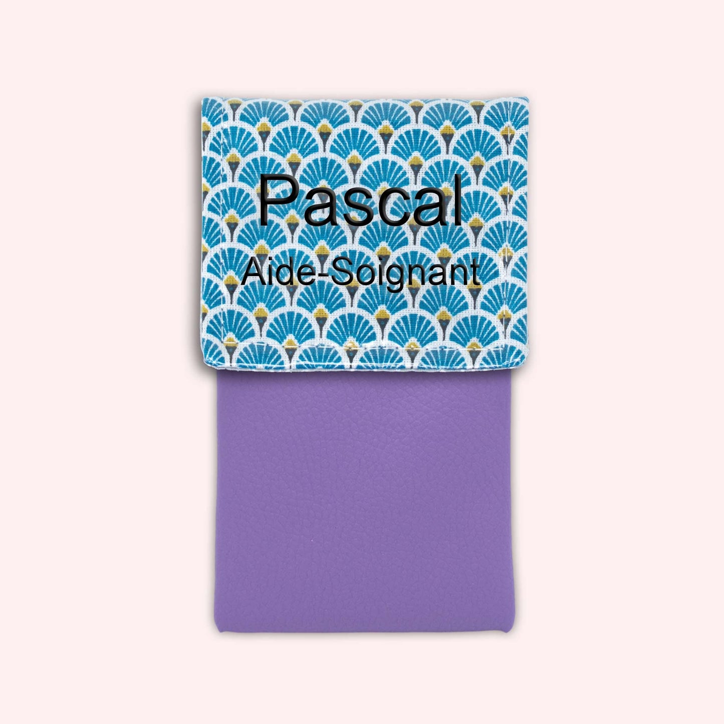 Royal Blue Art Deco Magnetic Pouch