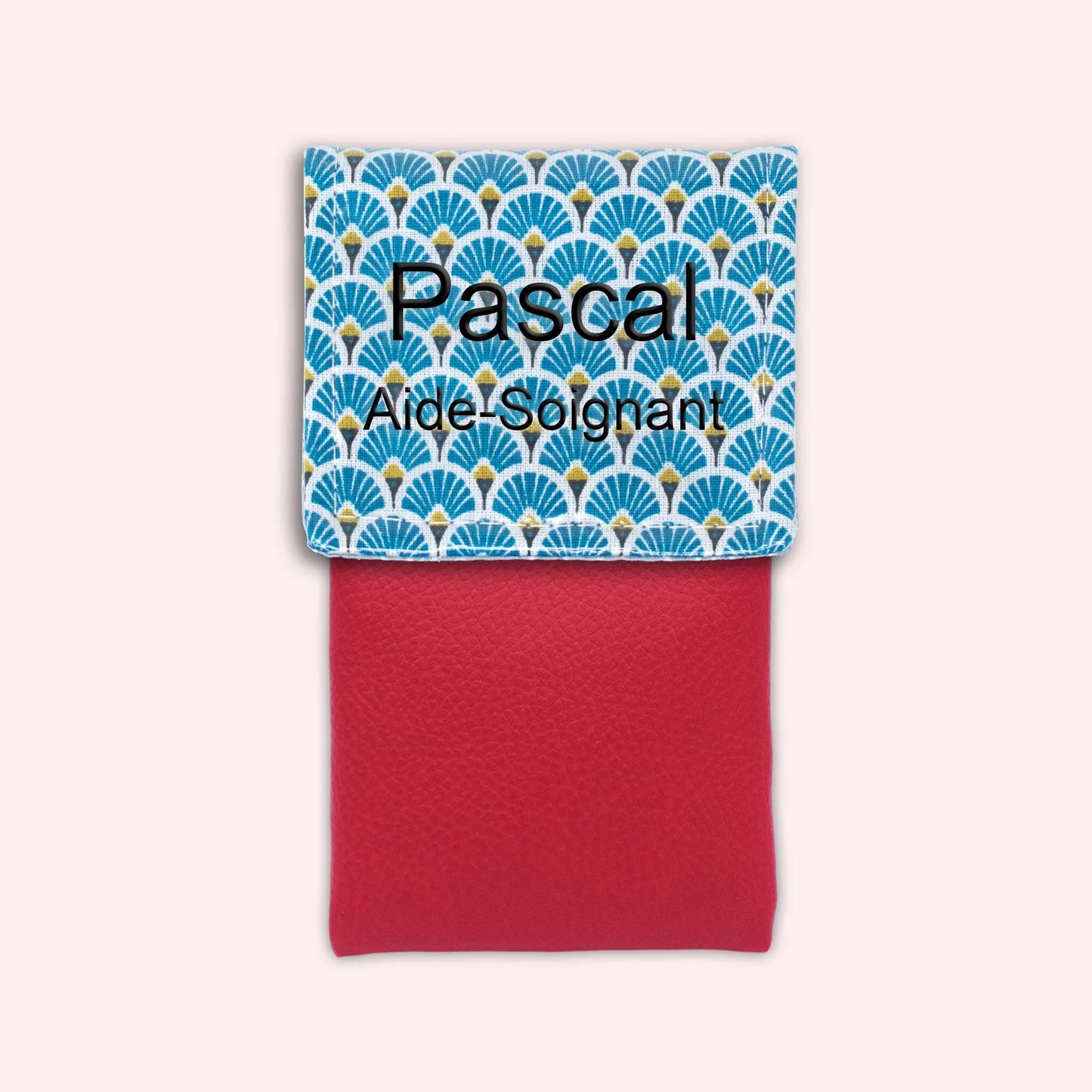 Royal Blue Art Deco Magnetic Pouch