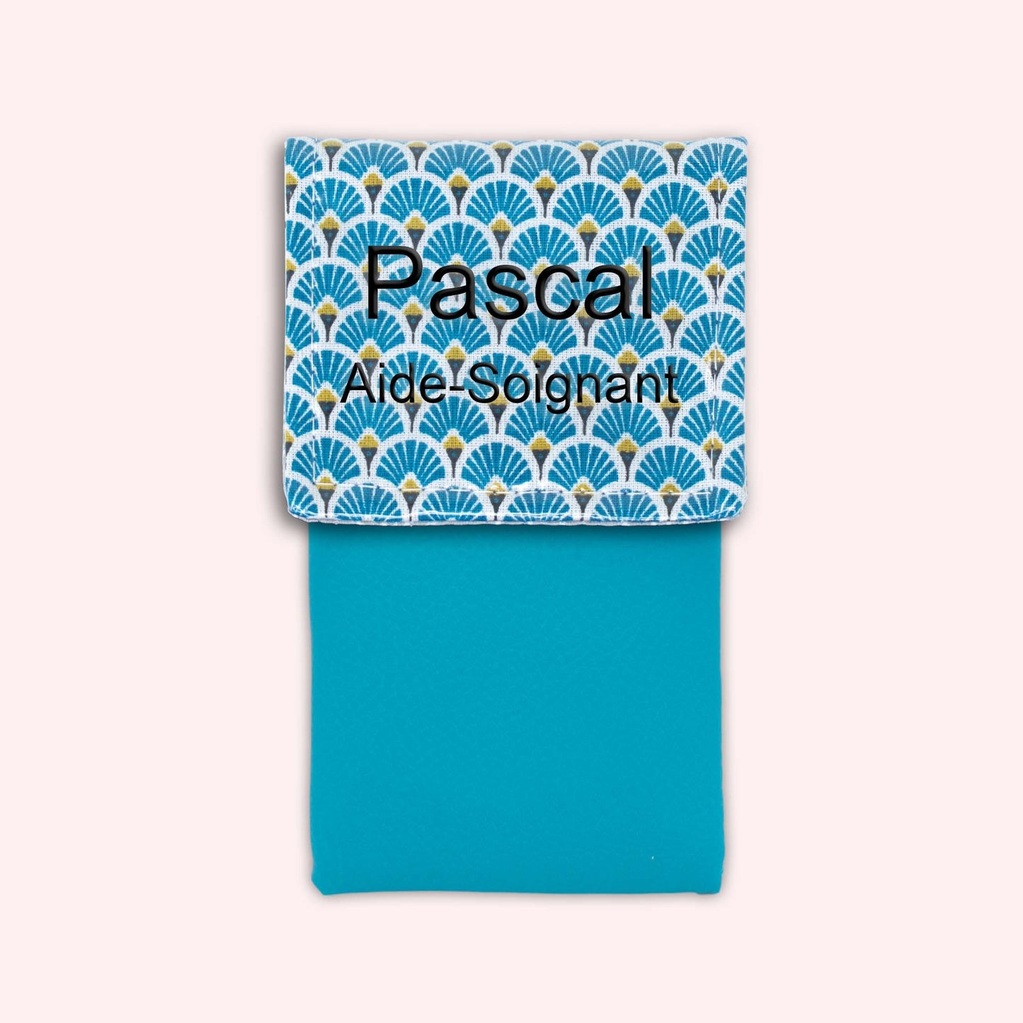 Royal Blue Art Deco Magnetic Pouch