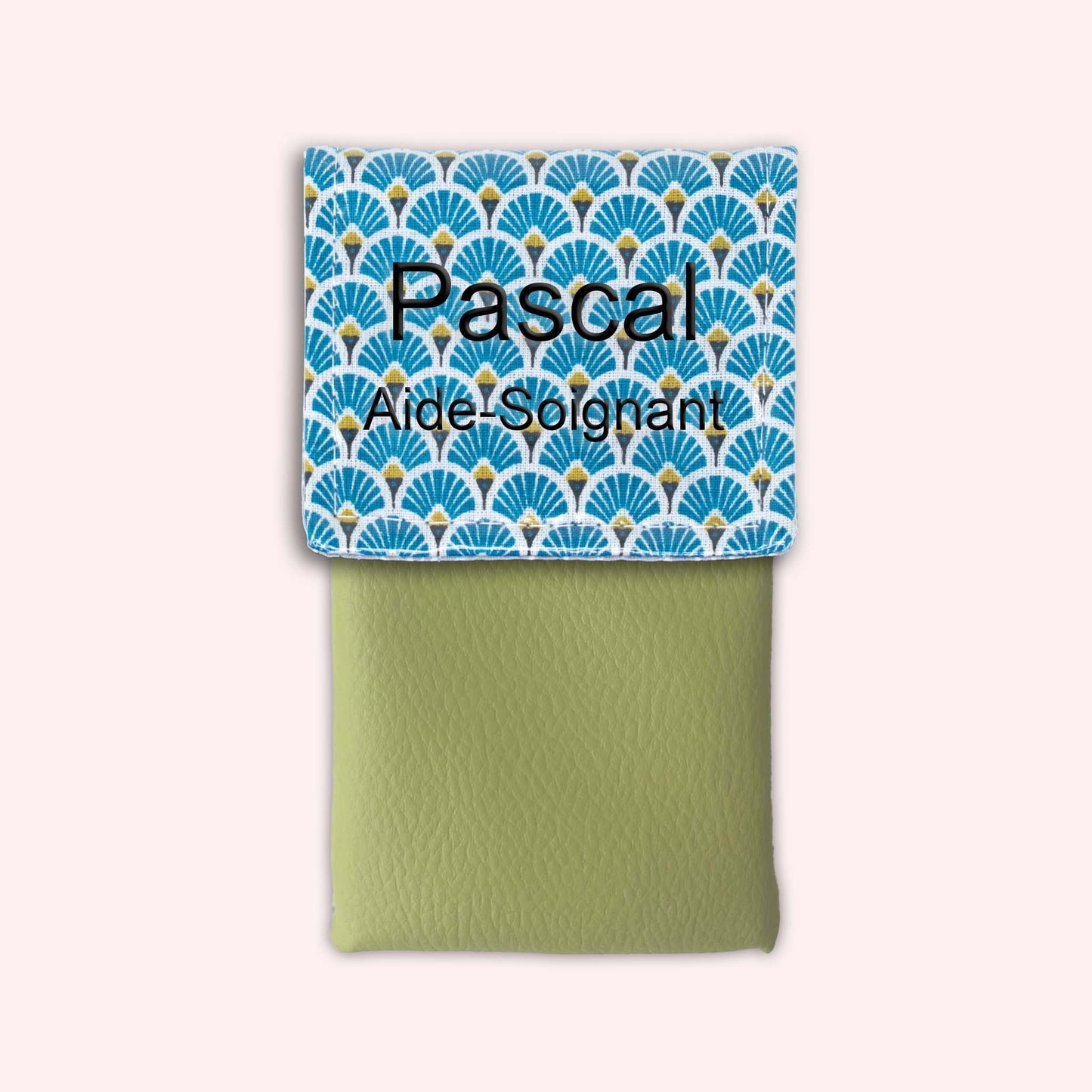 Royal Blue Art Deco Magnetic Pouch