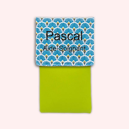 Royal Blue Art Deco Magnetic Pouch