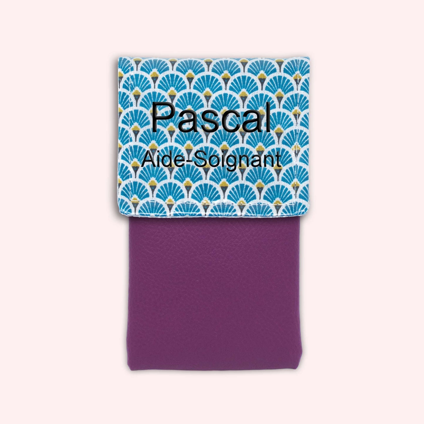 Royal Blue Art Deco Magnetic Pouch