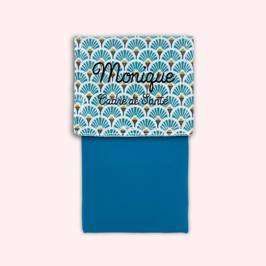 Duck Blue Art Deco Magnetic Pouch