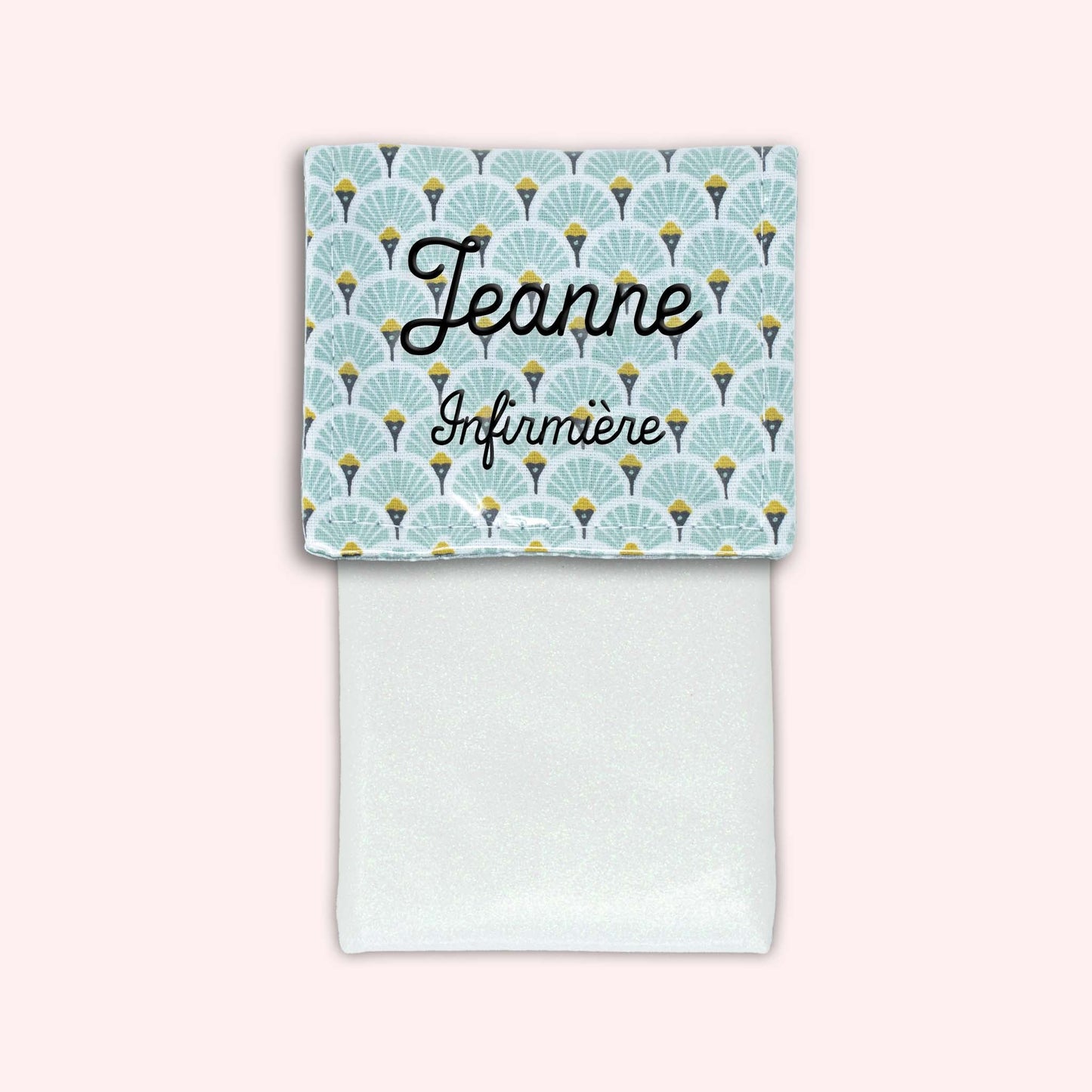 Pochette aimantée Art Déco Menthe