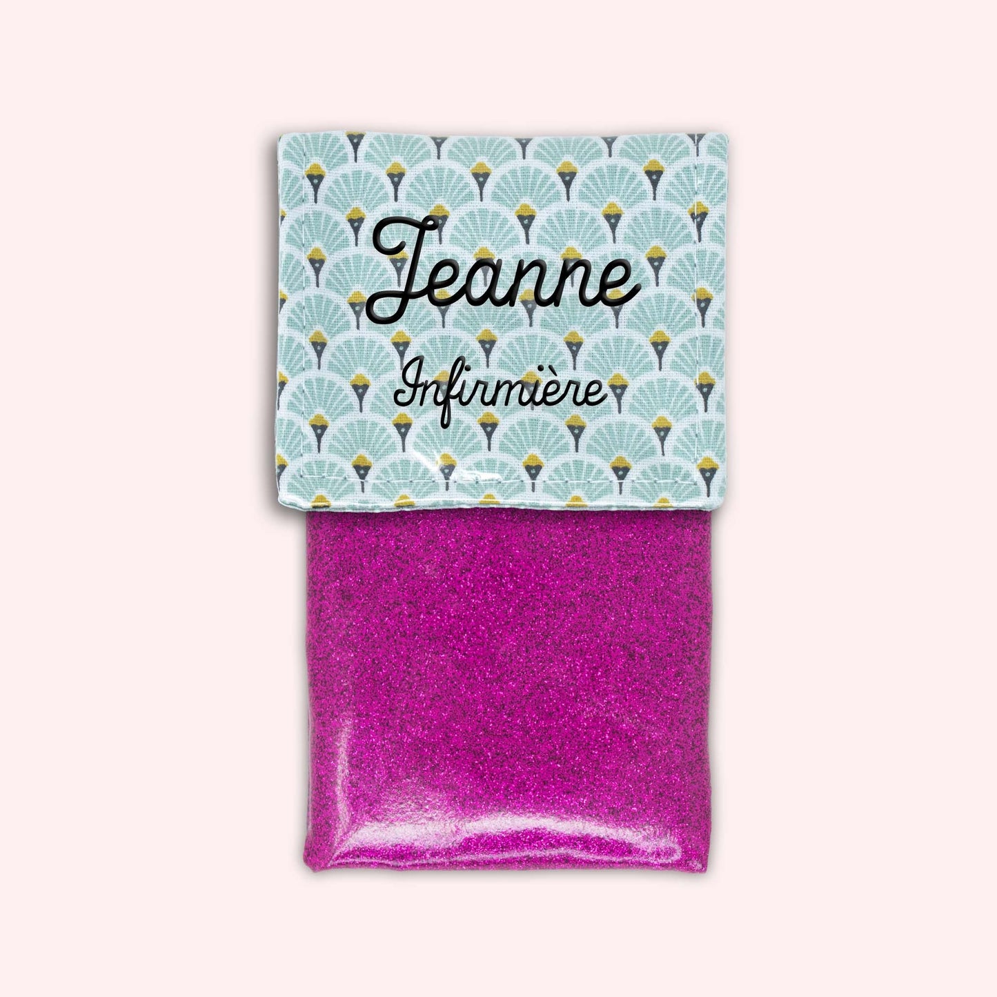 Pochette aimantée Art Déco Menthe