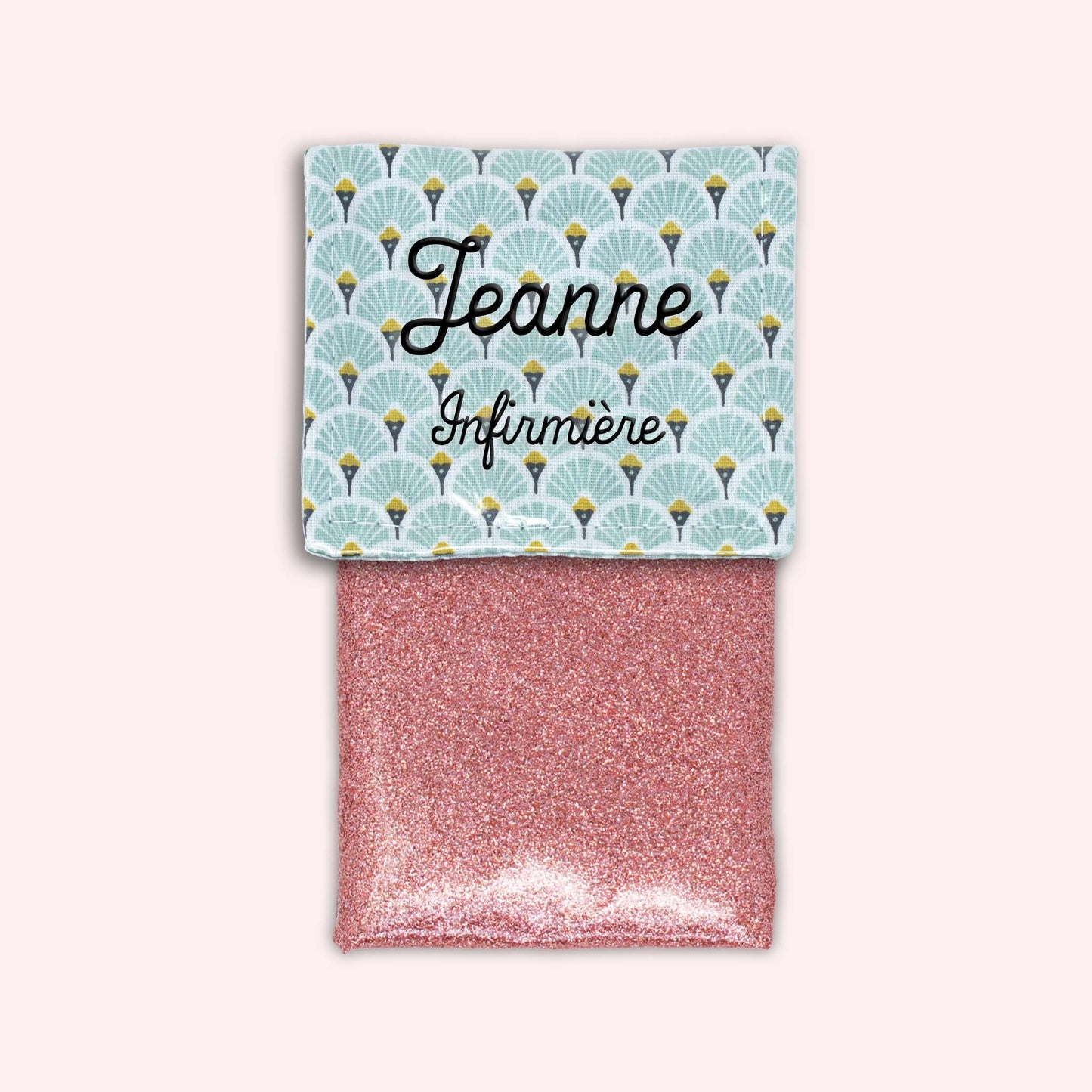 Pochette aimantée Art Déco Menthe