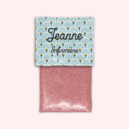 Pochette aimantée Art Déco Menthe