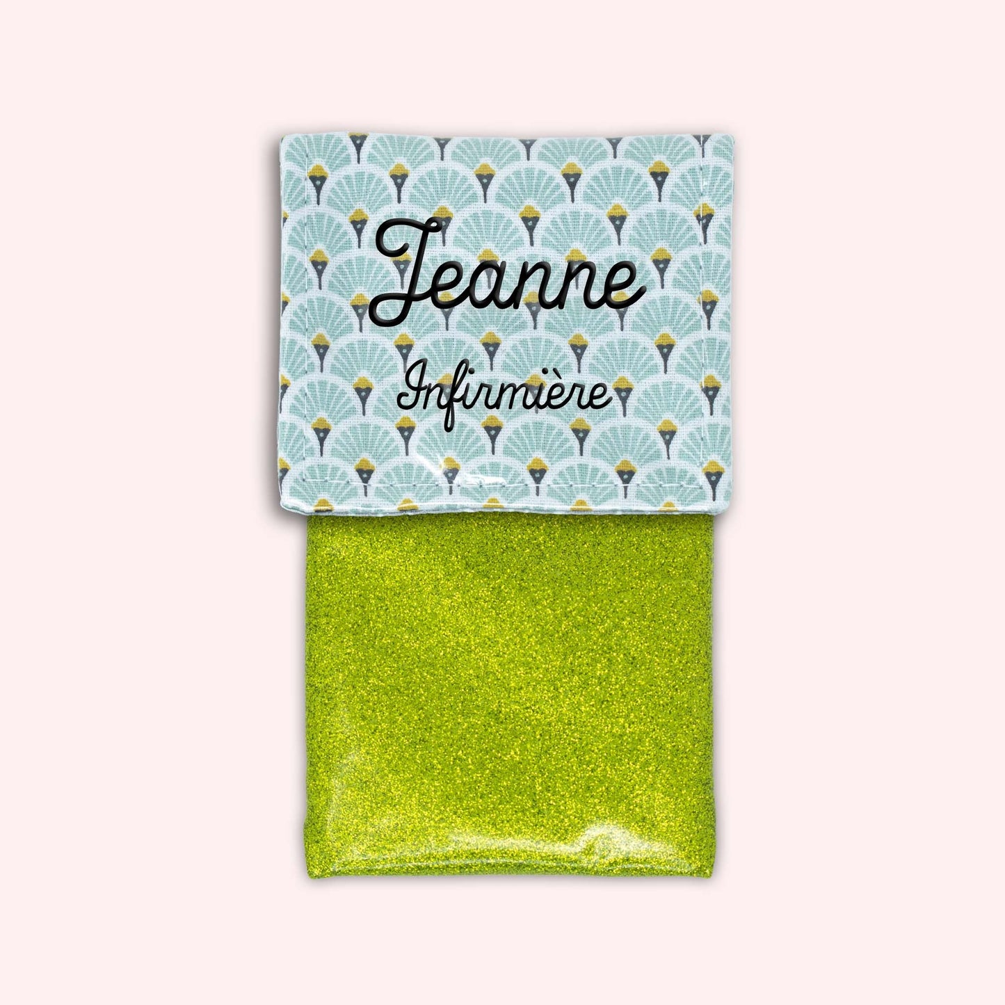 Pochette aimantée Art Déco Menthe