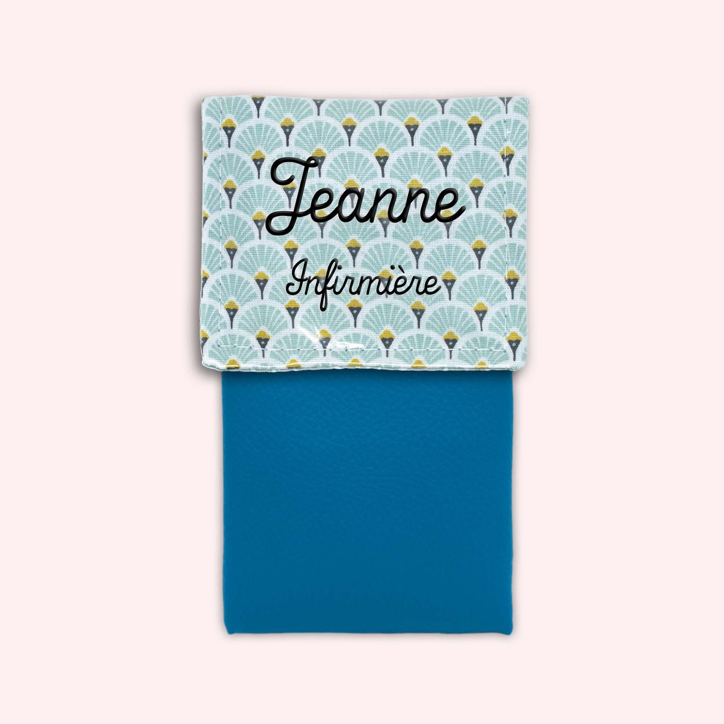 Pochette aimantée Art Déco Menthe