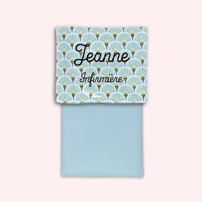 Pochette aimantée Art Déco Menthe