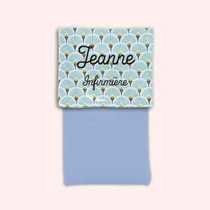 Pochette aimantée Art Déco Menthe