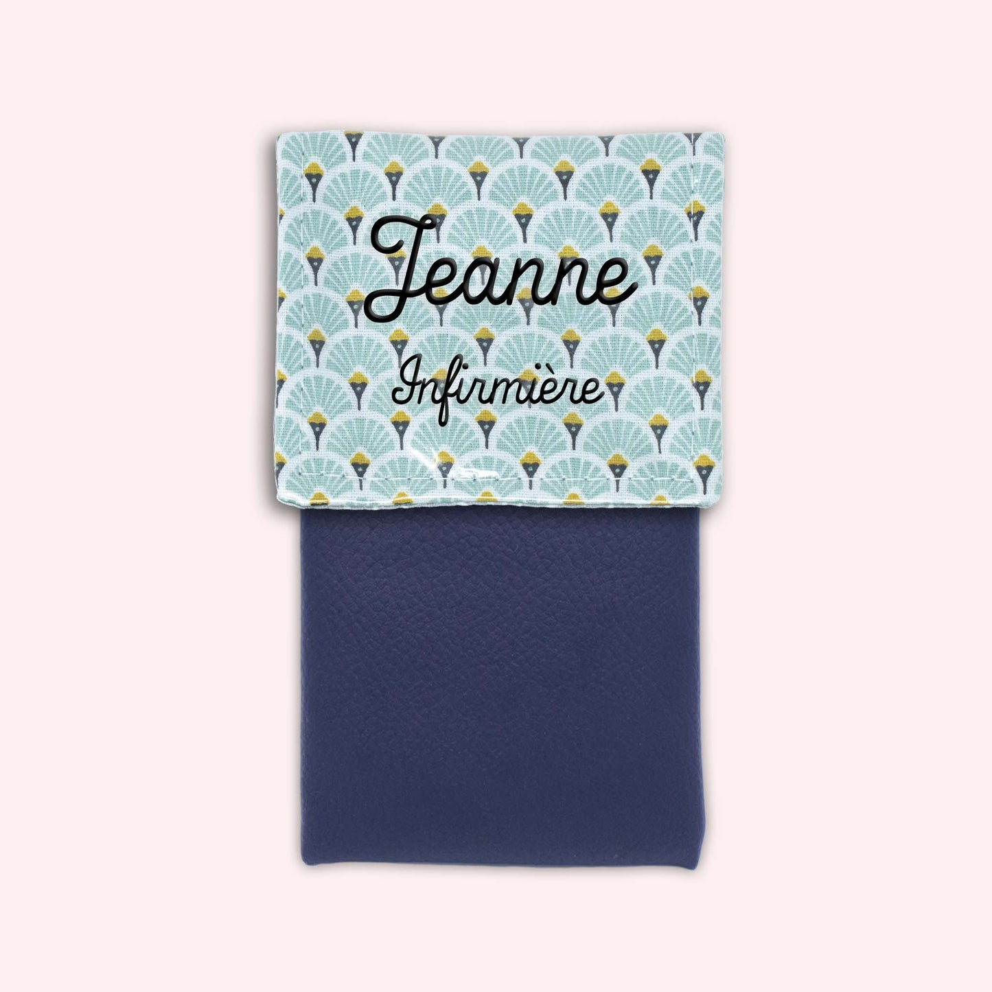 Pochette aimantée Art Déco Menthe