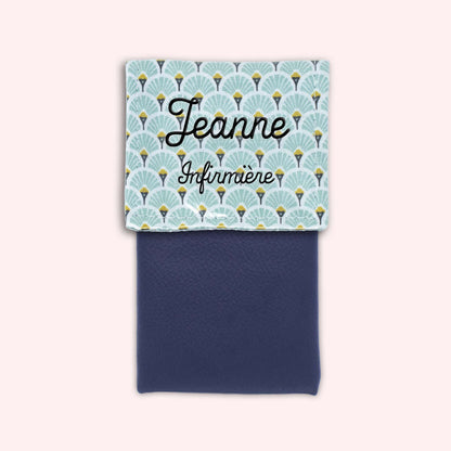 Pochette aimantée Art Déco Menthe