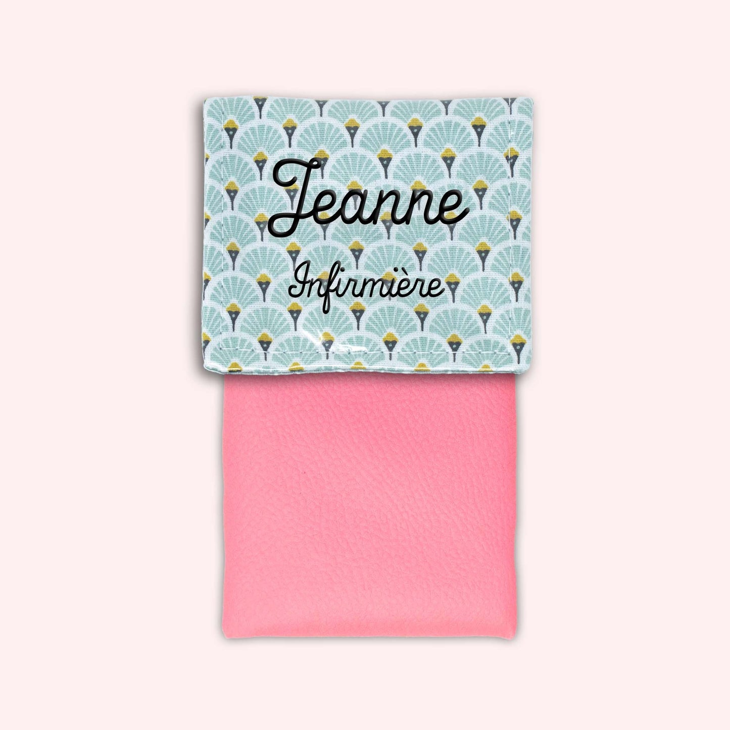 Pochette aimantée Art Déco Menthe