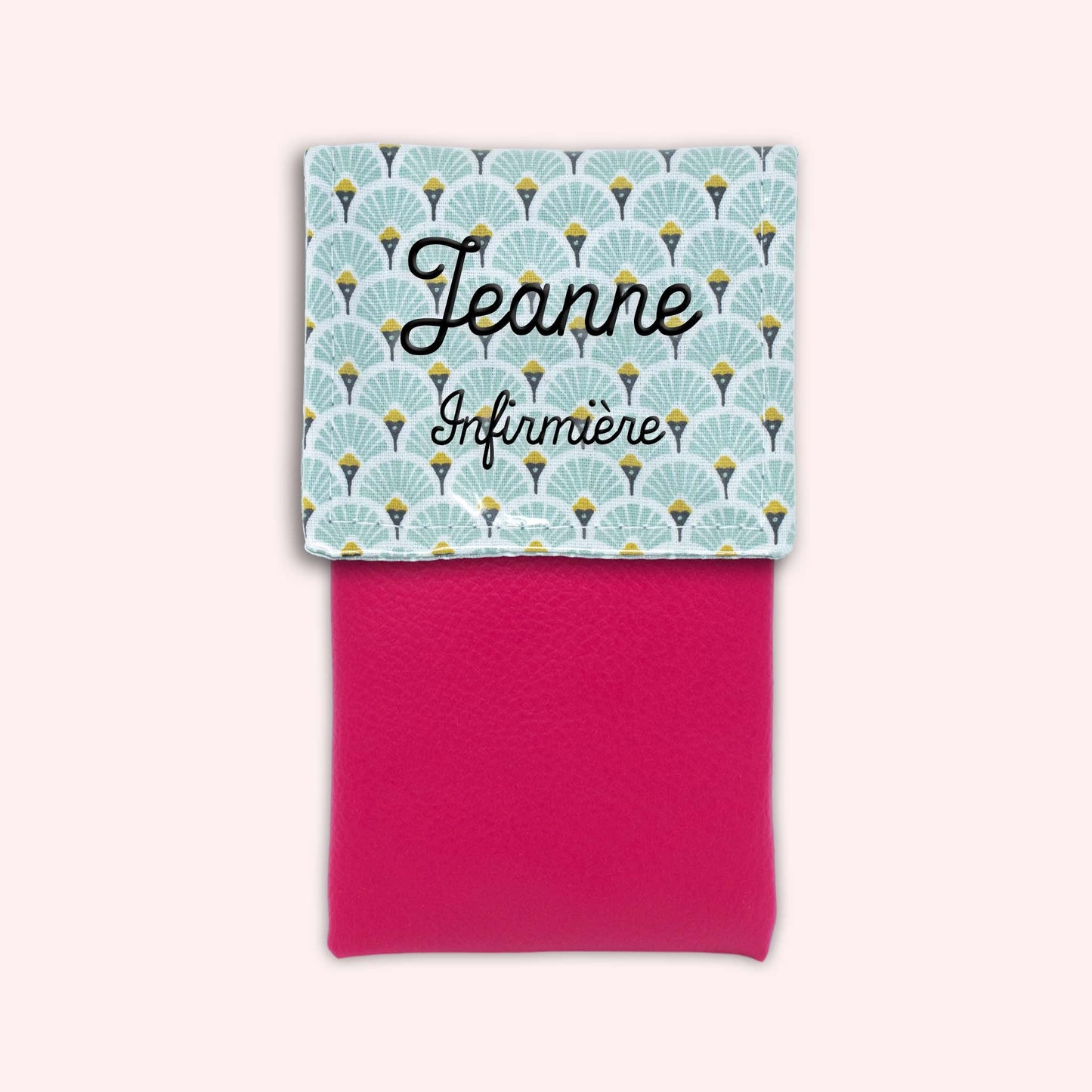 Pochette aimantée Art Déco Menthe