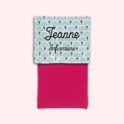 Pochette aimantée Art Déco Menthe