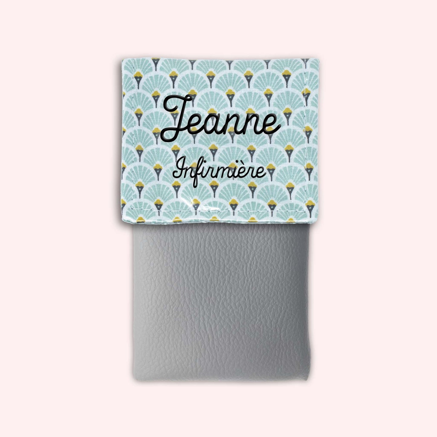 Pochette aimantée Art Déco Menthe