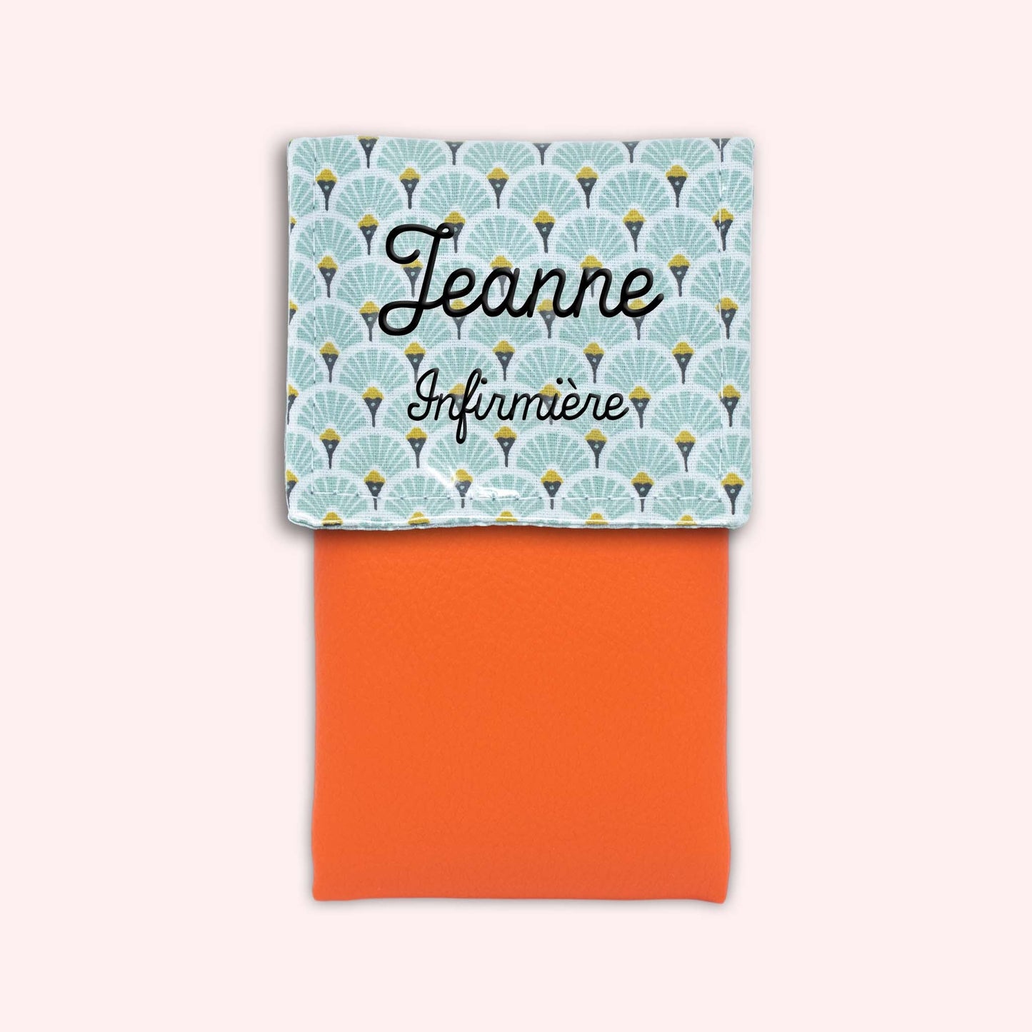 Pochette aimantée Art Déco Menthe