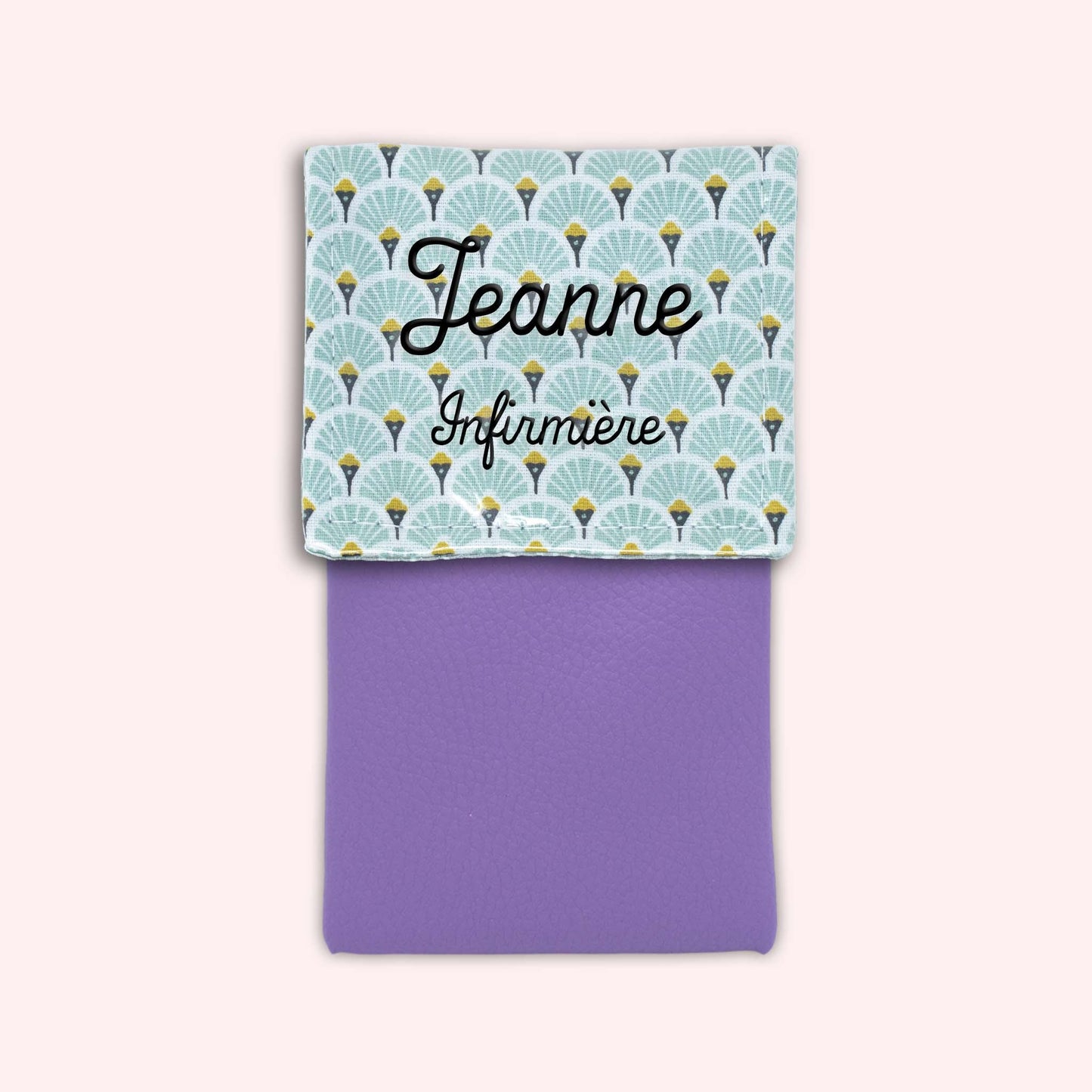 Pochette aimantée Art Déco Menthe