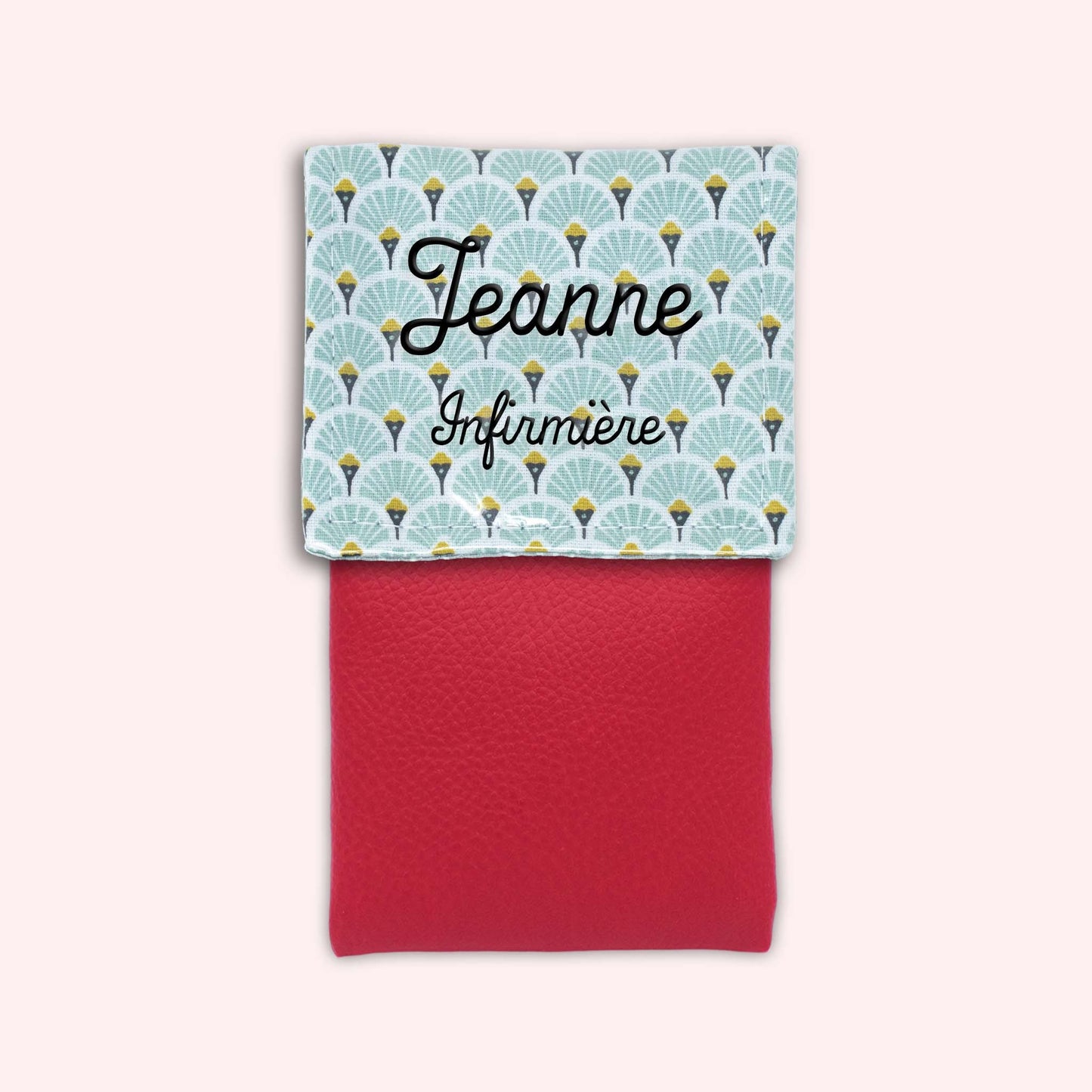 Pochette aimantée Art Déco Menthe