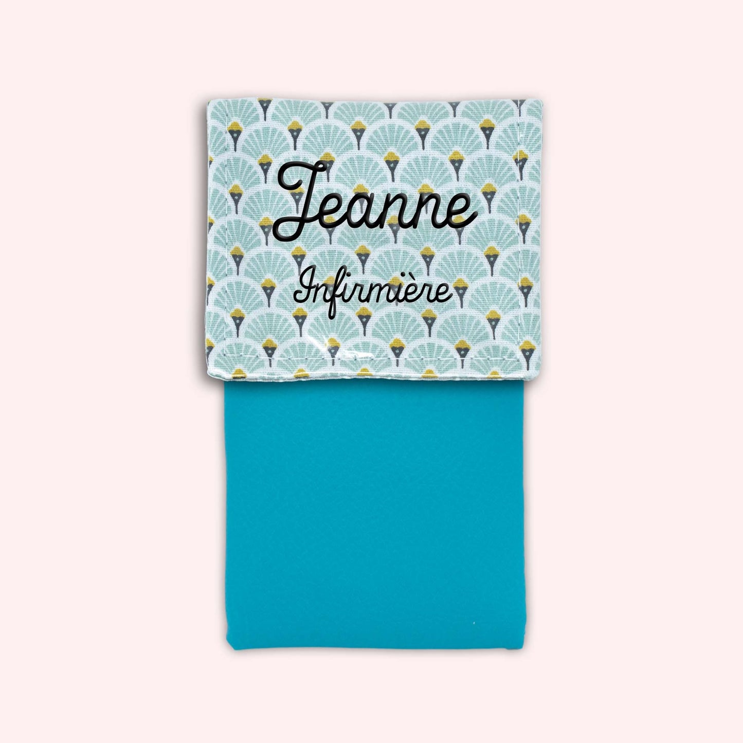 Pochette aimantée Art Déco Menthe