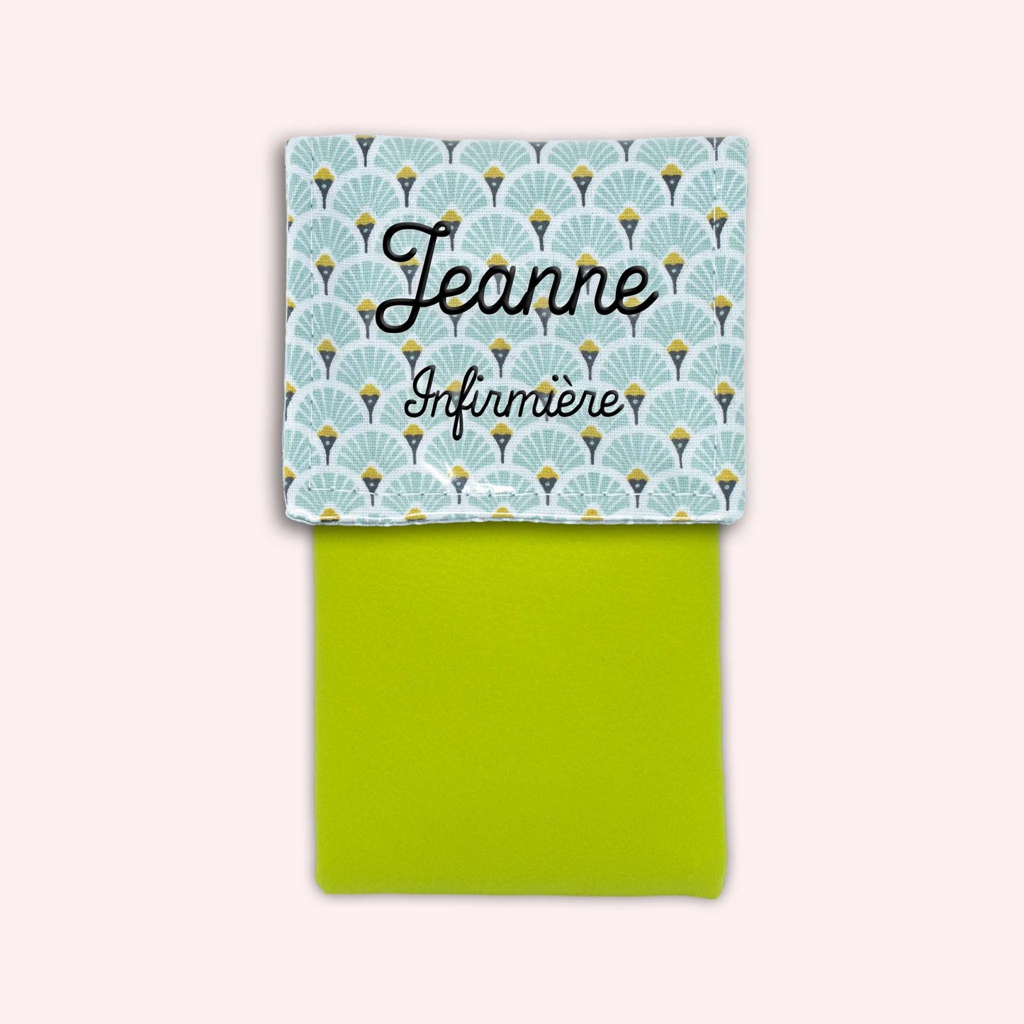 Pochette aimantée Art Déco Menthe
