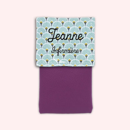 Pochette aimantée Art Déco Menthe