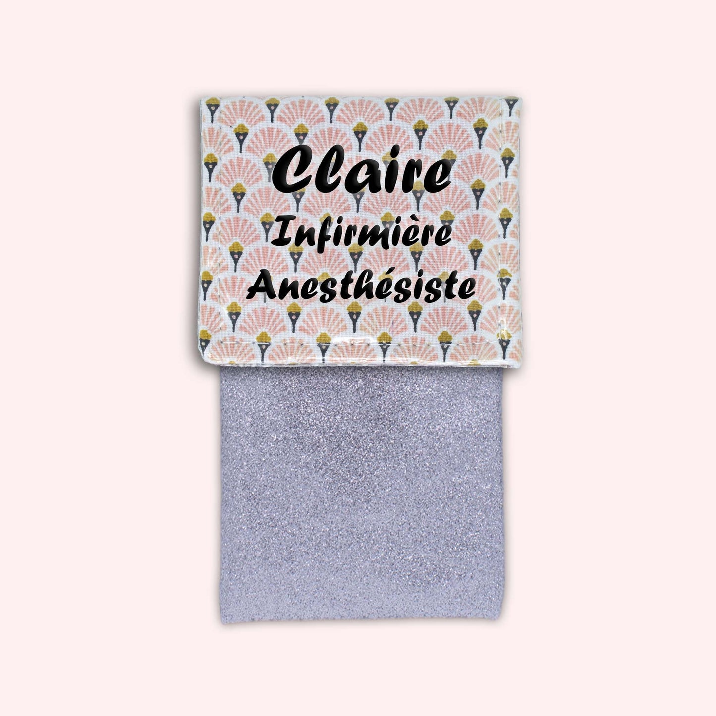 Art Deco Pale Pink Magnetic Pouch