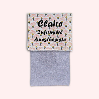 Art Deco Pale Pink Magnetic Pouch