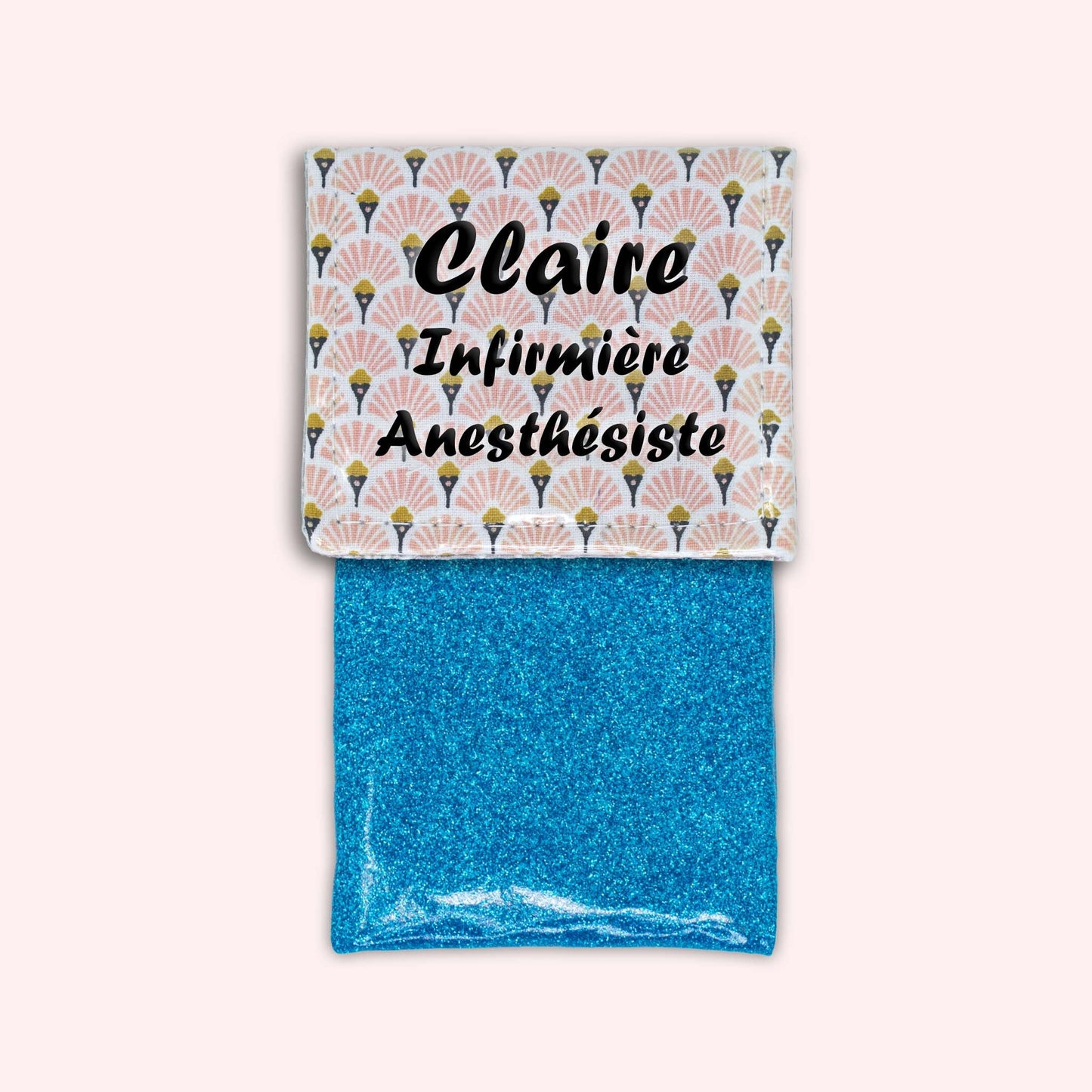 Art Deco Pale Pink Magnetic Pouch