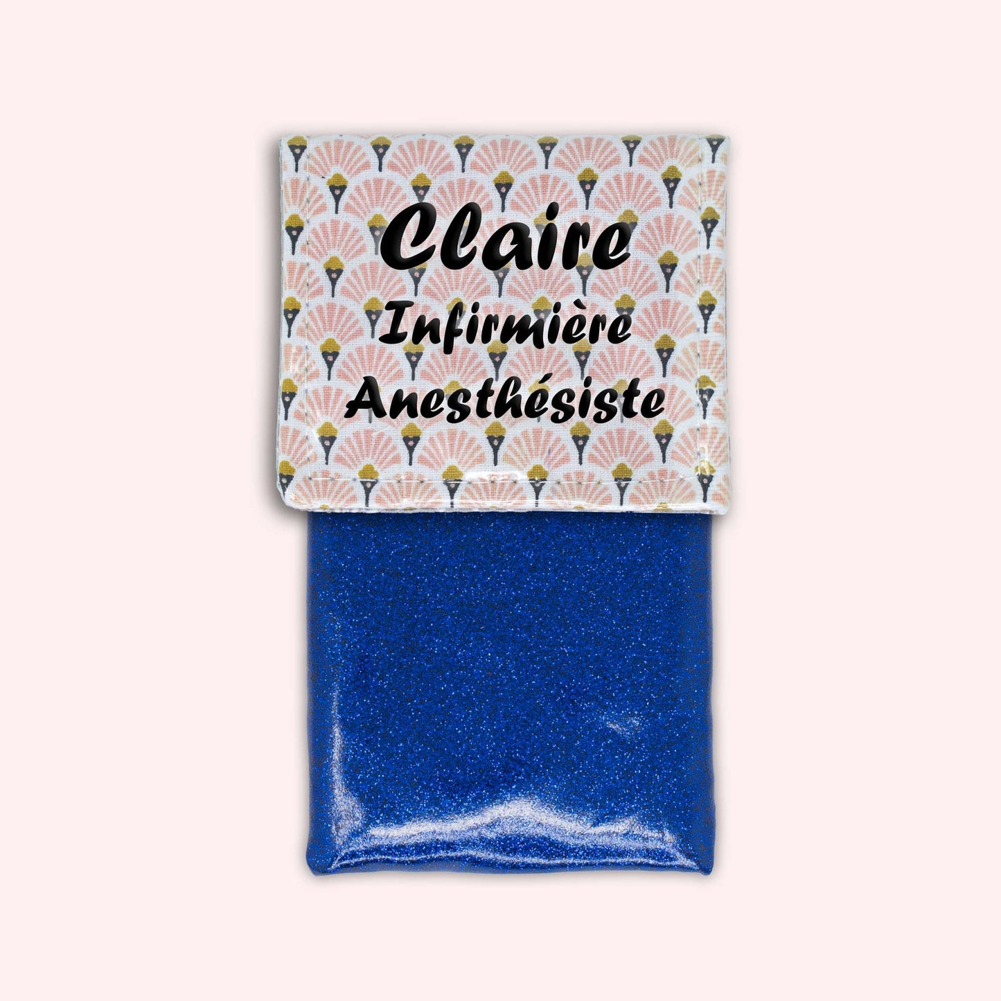 Art Deco Pale Pink Magnetic Pouch