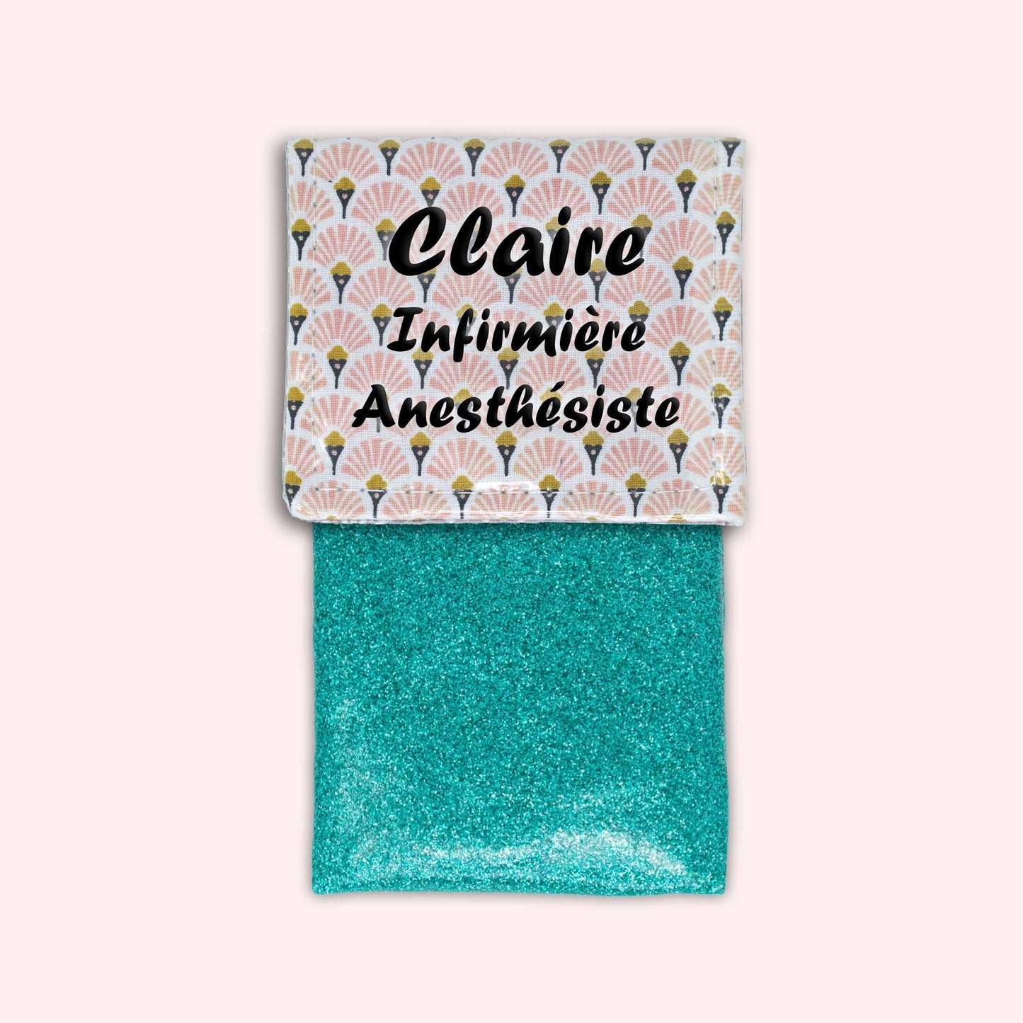 Art Deco Pale Pink Magnetic Pouch