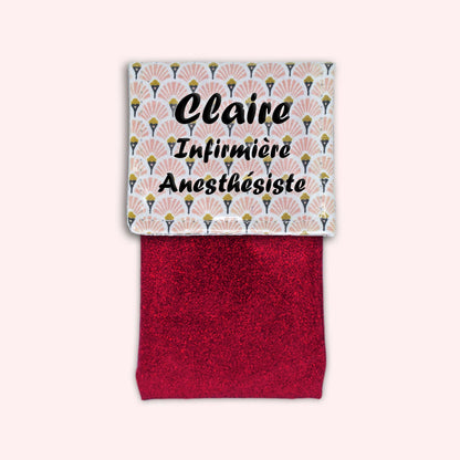 Art Deco Pale Pink Magnetic Pouch