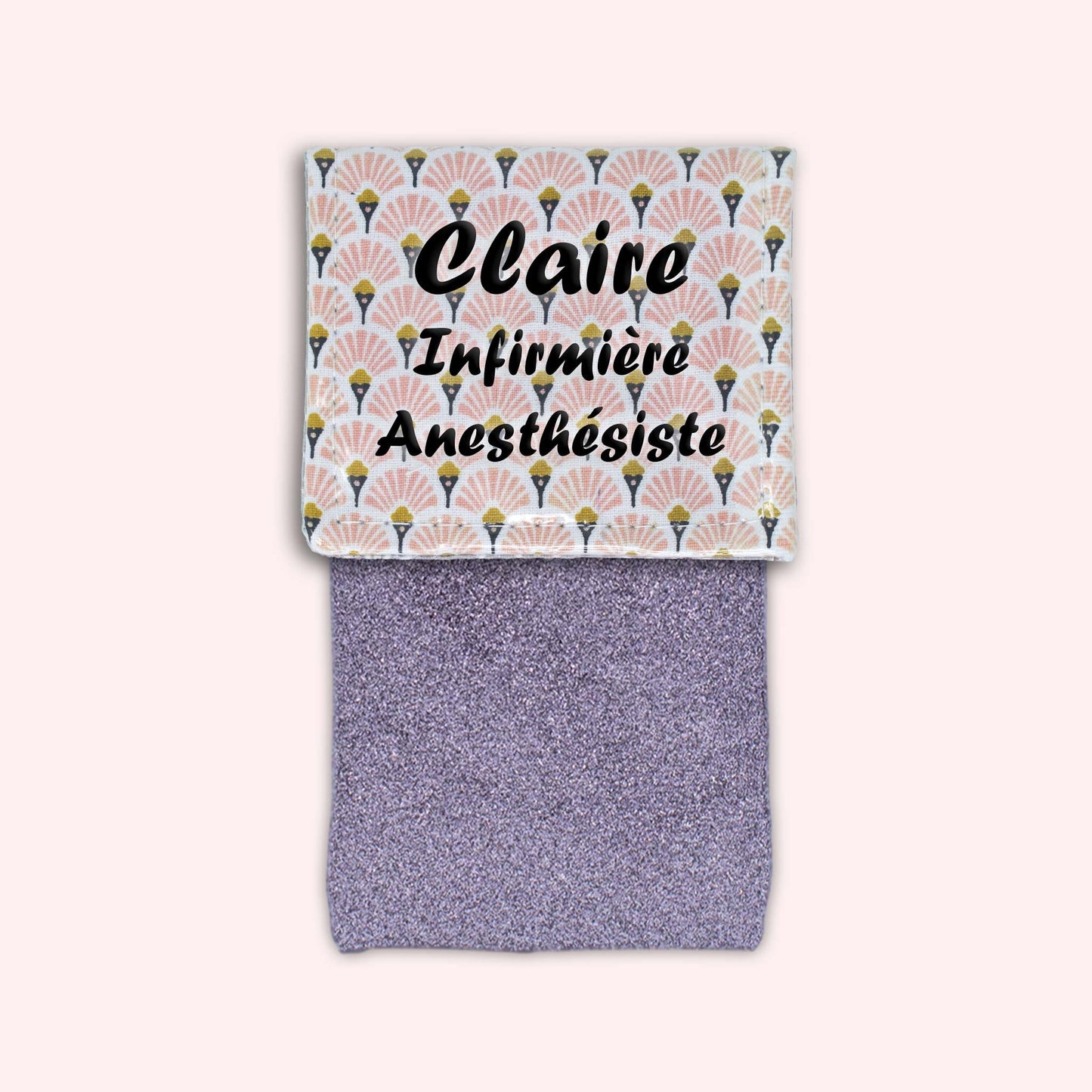 Art Deco Pale Pink Magnetic Pouch