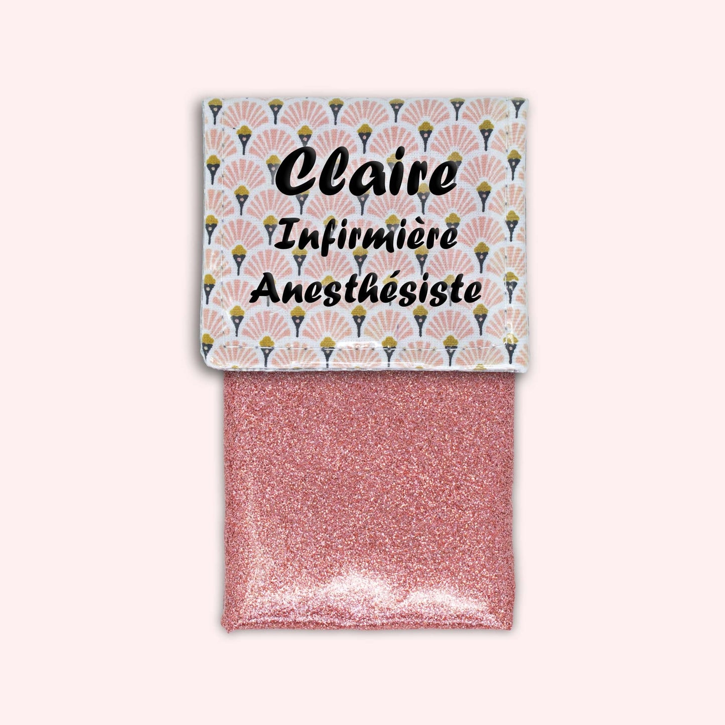 Art Deco Pale Pink Magnetic Pouch
