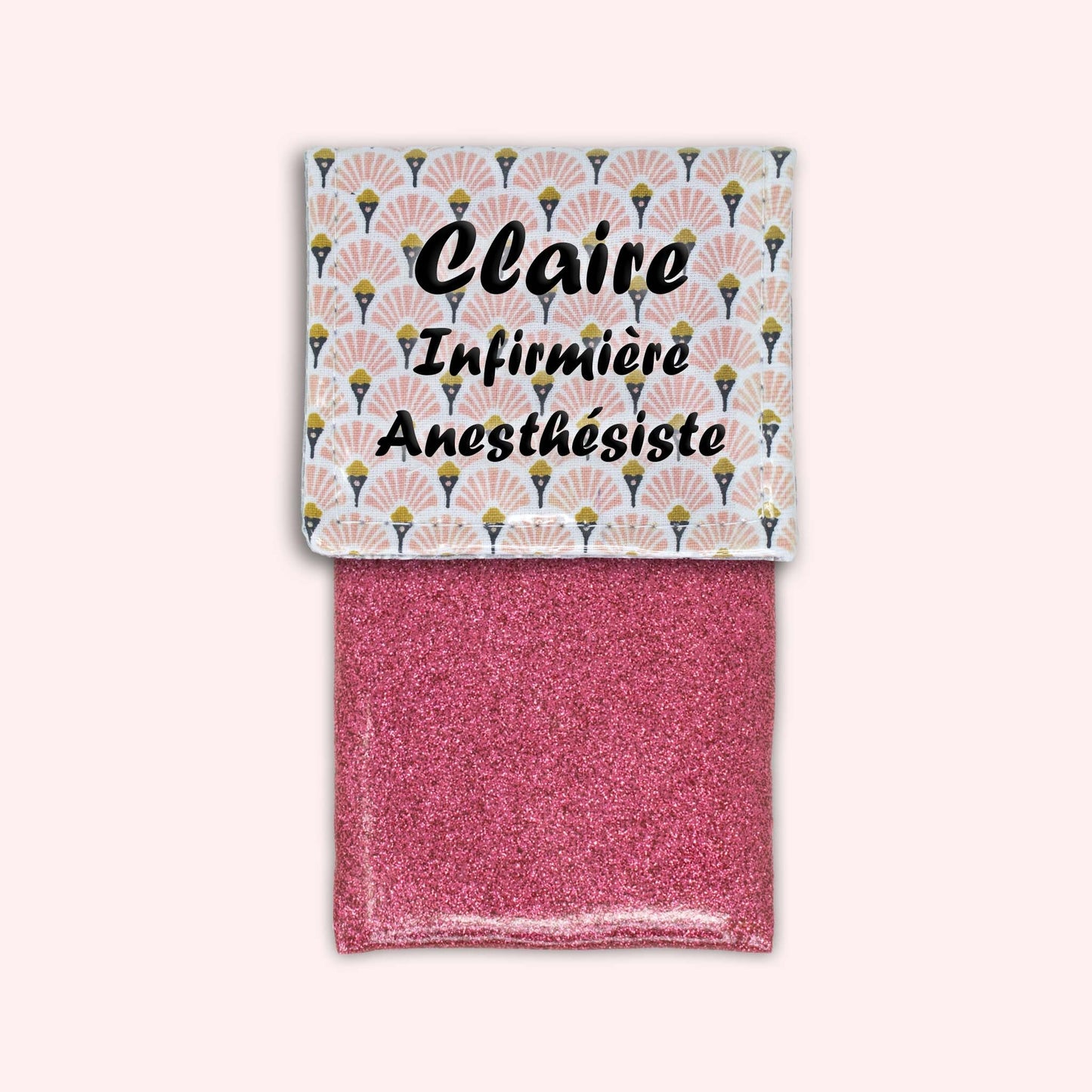 Art Deco Pale Pink Magnetic Pouch