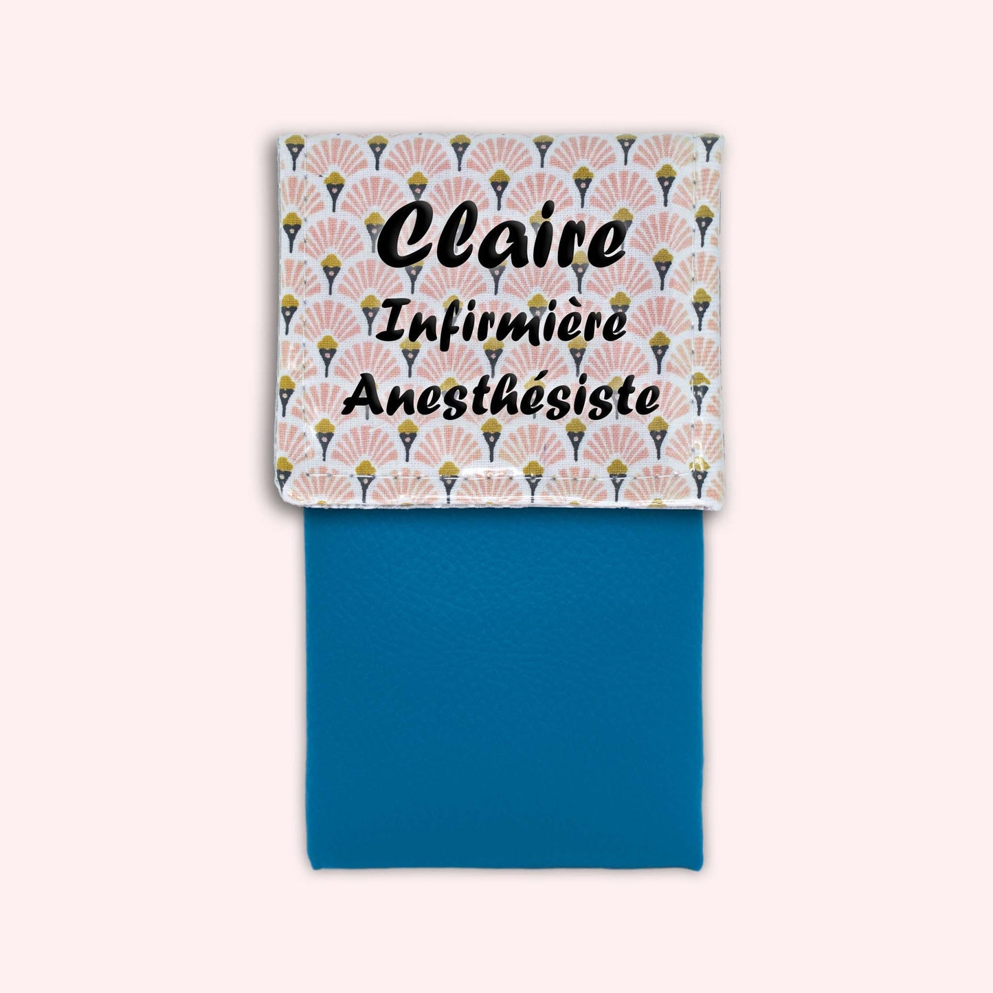 Art Deco Pale Pink Magnetic Pouch