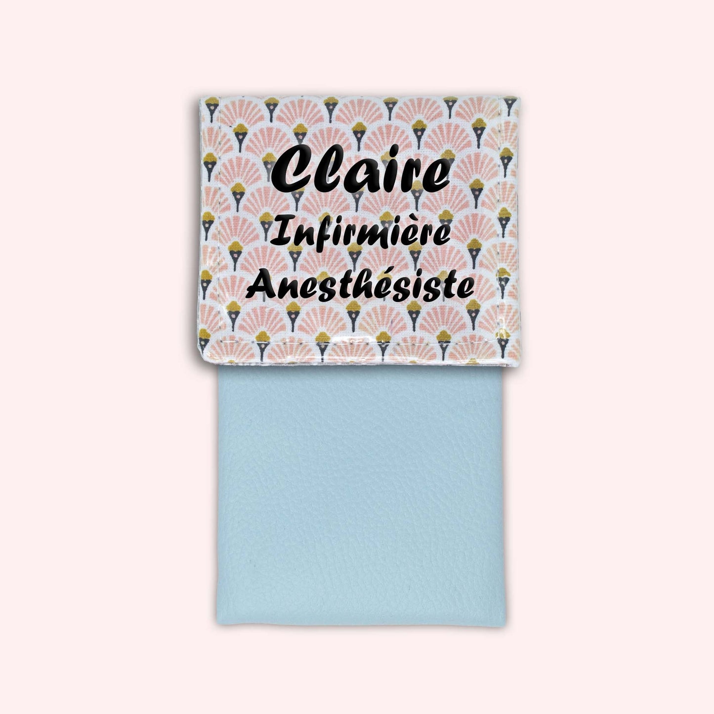 Art Deco Pale Pink Magnetic Pouch
