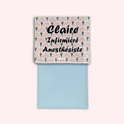 Art Deco Pale Pink Magnetic Pouch