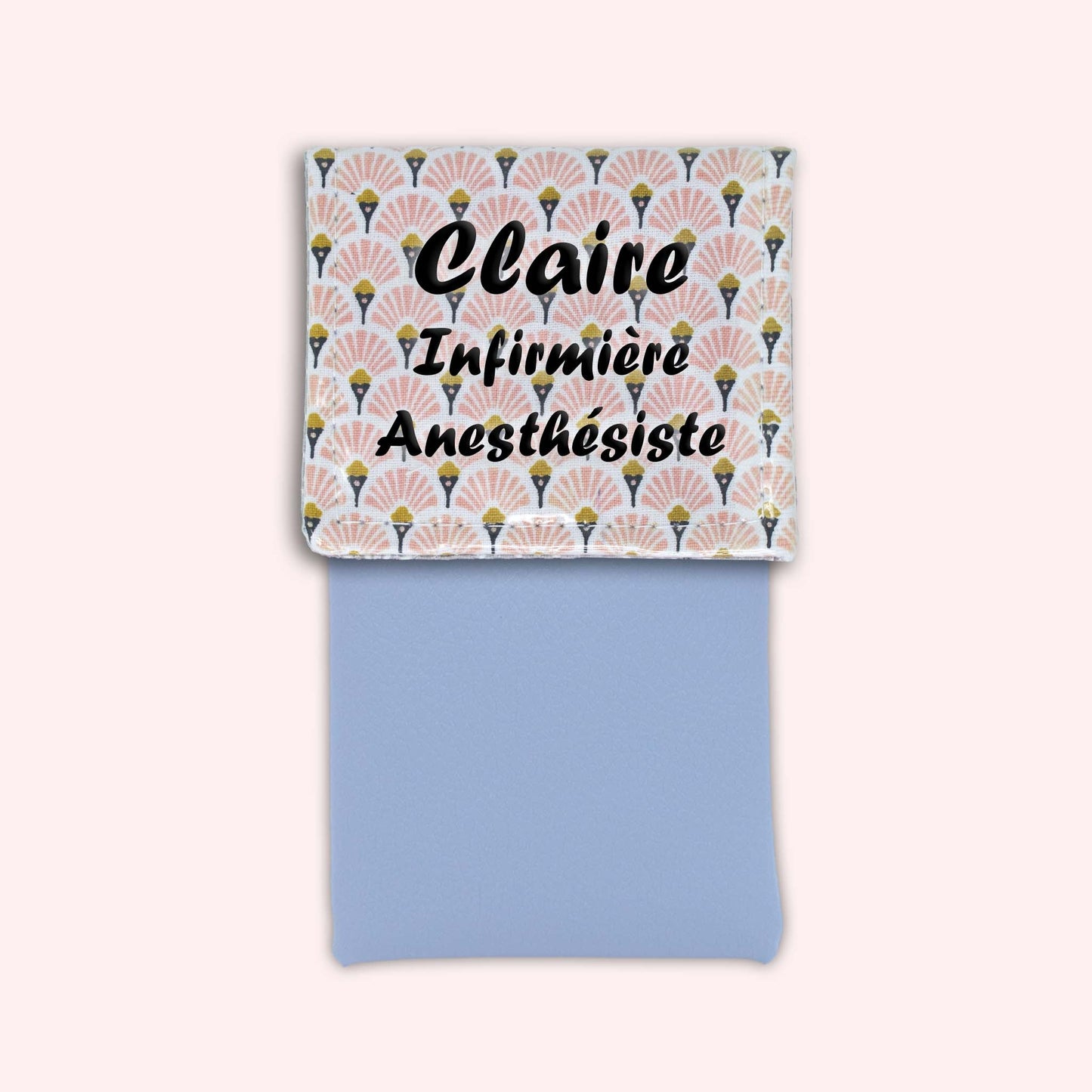 Art Deco Pale Pink Magnetic Pouch