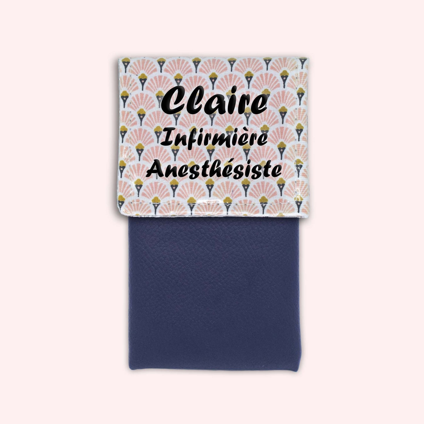Art Deco Pale Pink Magnetic Pouch