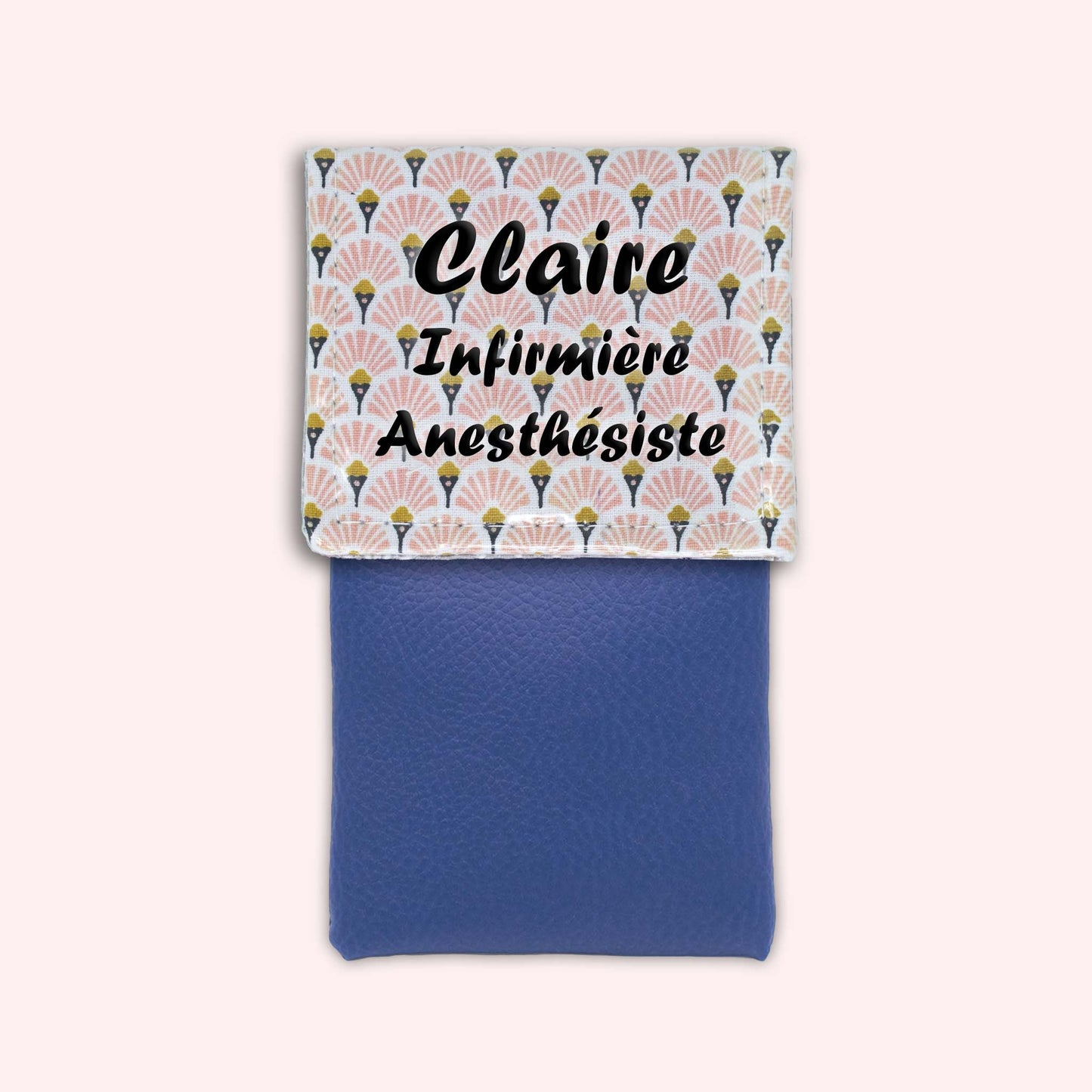 Art Deco Pale Pink Magnetic Pouch