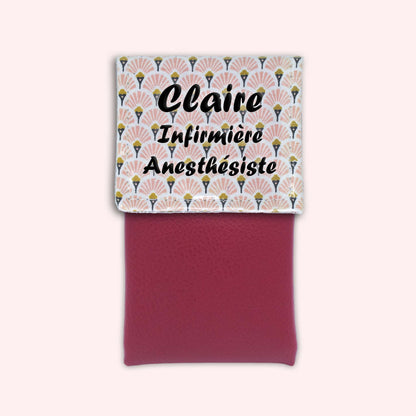 Art Deco Pale Pink Magnetic Pouch