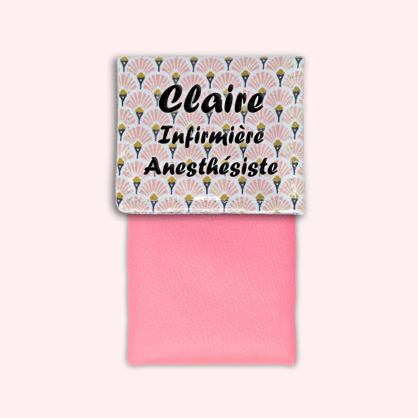 Art Deco Pale Pink Magnetic Pouch