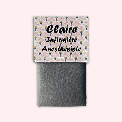 Art Deco Pale Pink Magnetic Pouch