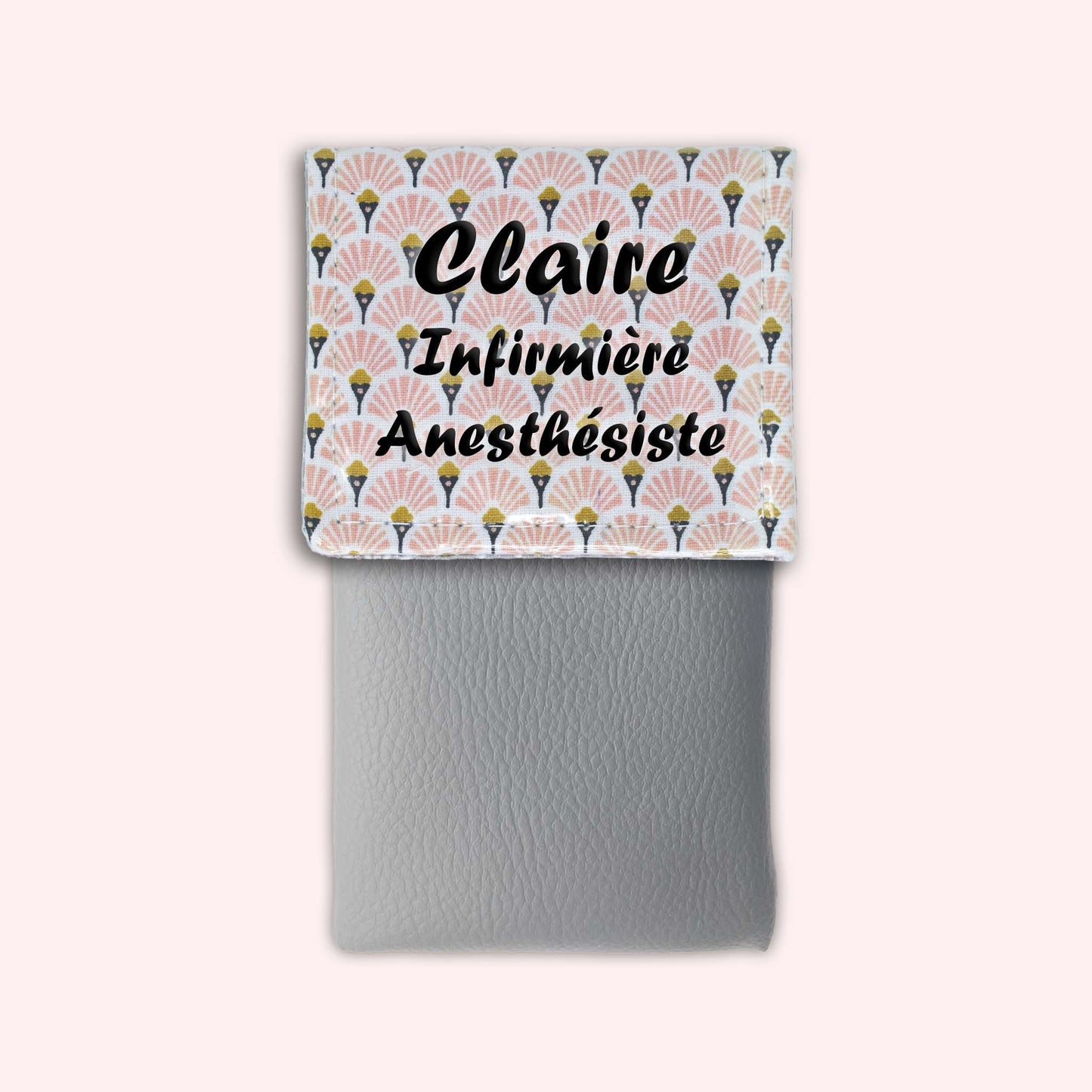 Art Deco Pale Pink Magnetic Pouch