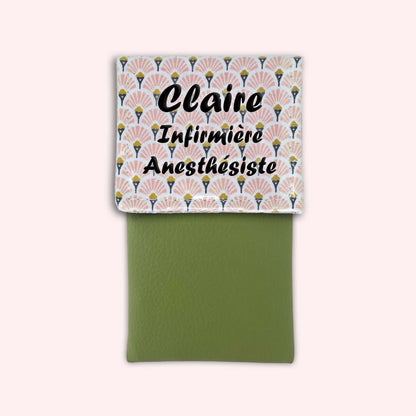 Art Deco Pale Pink Magnetic Pouch