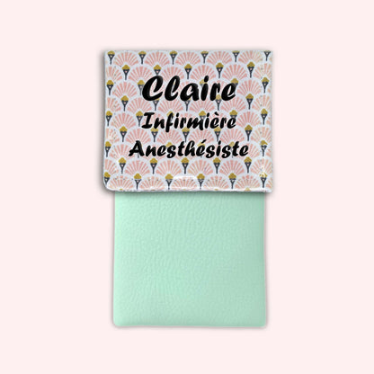 Art Deco Pale Pink Magnetic Pouch