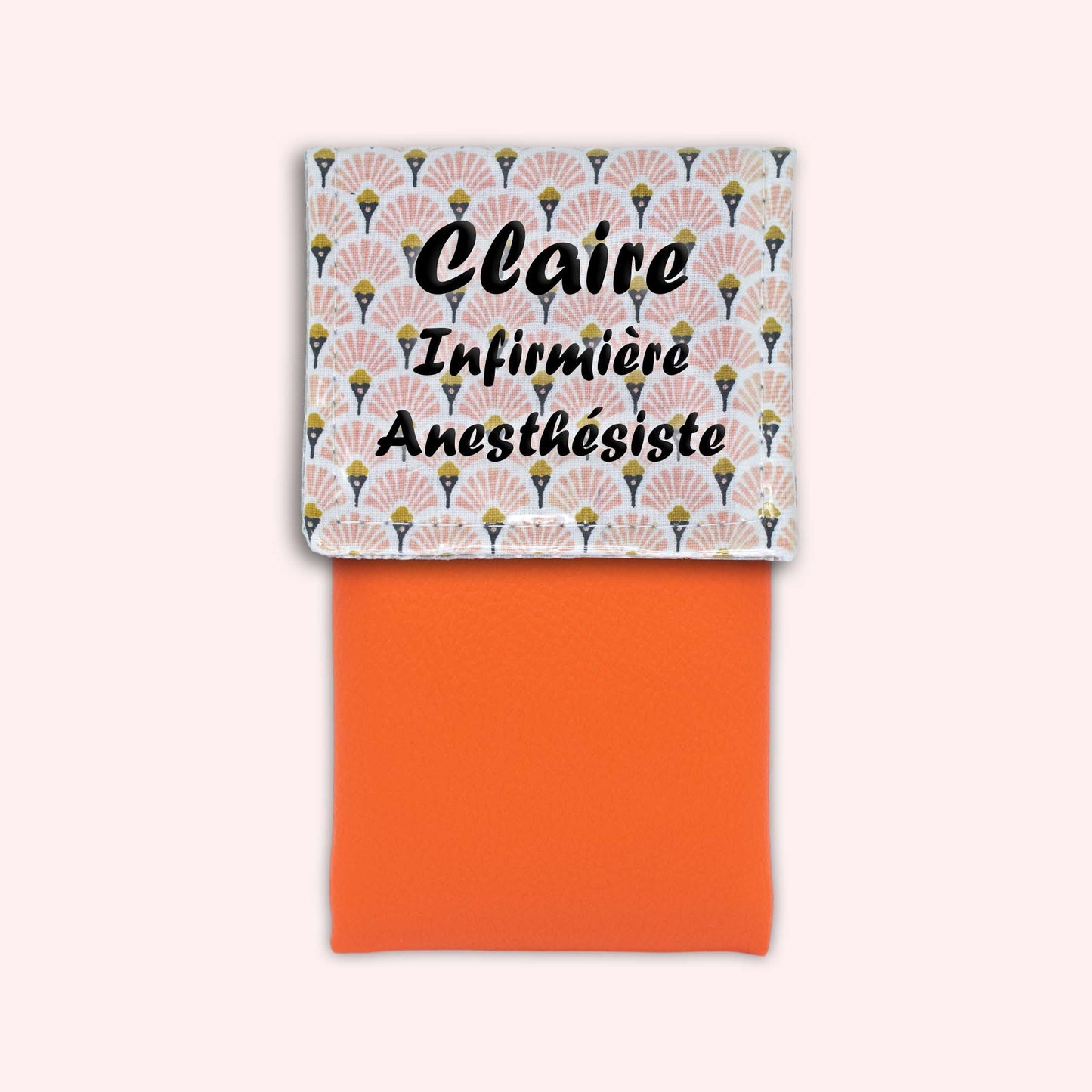 Art Deco Pale Pink Magnetic Pouch